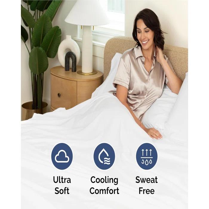 CGK Linens Extra Deep Pocket luxury Sheet Set - Solid Ultra Soft & Cooling Sheet Sets