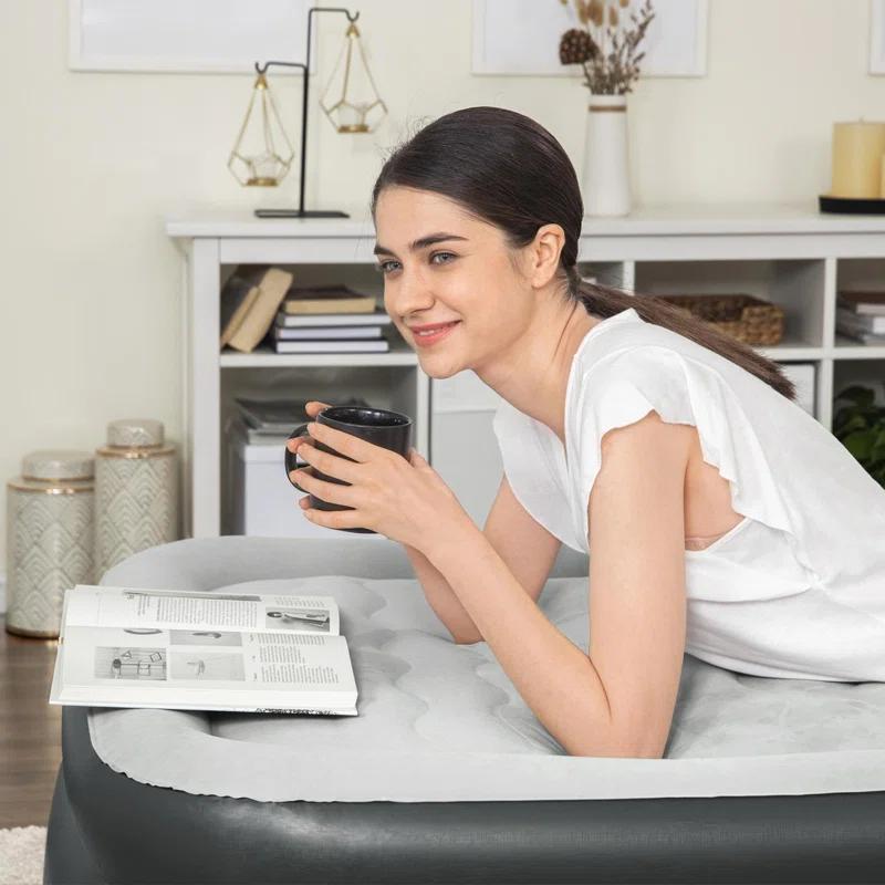 Bestway Sealy Tritech Inflatable Air Mattress Bed Queen 20" with Built-In AC Pump & Bag