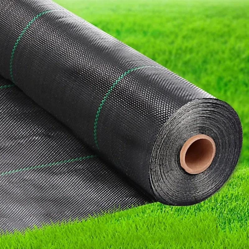 e-Joy Black Weed Barrier Landscape Premium Fabric-Heavy Duty Woven Ground Cloth With Superior Permeability Weed Control Convenient Design