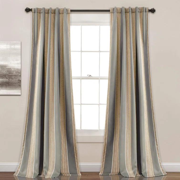 Lush Decor Julia Polyester Room Darkening Sliding Panel Pair (Set of 2)