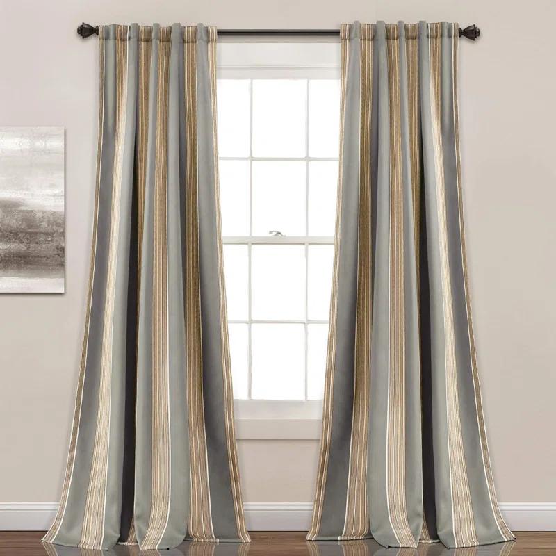 Lush Decor Julia Polyester Room Darkening Sliding Panel Pair (Set of 2)
