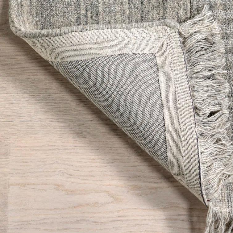 Seriah Fringed Wool-Blend Area Rug
