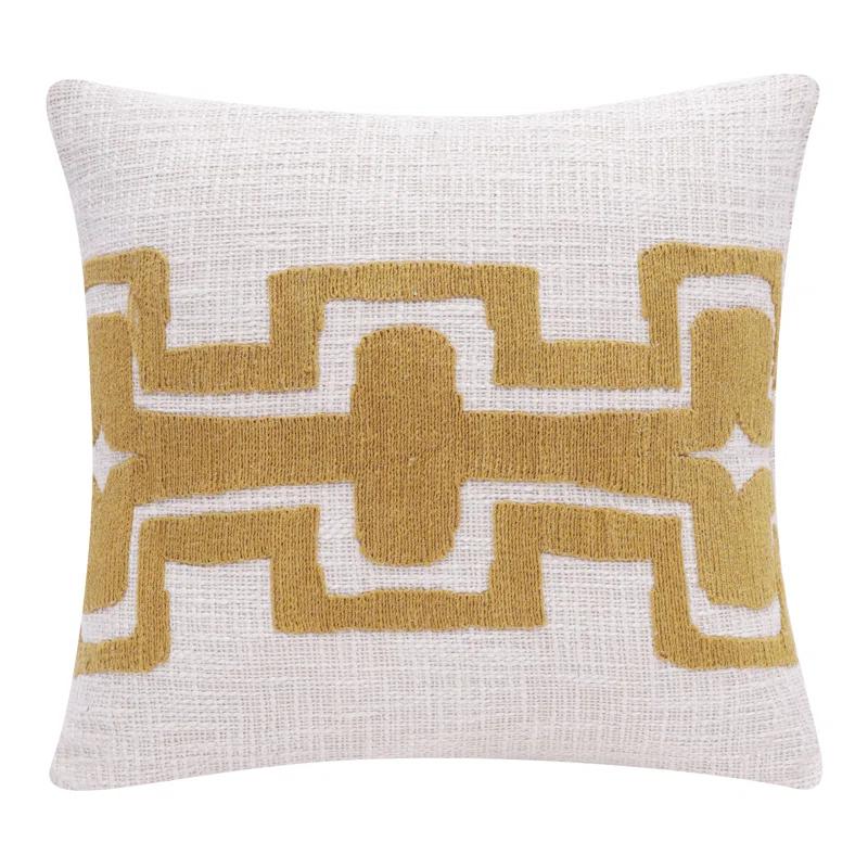 Stacy Garcia Home Geometric Handmade Cotton Wool Blend Decorative Throw Pillow
