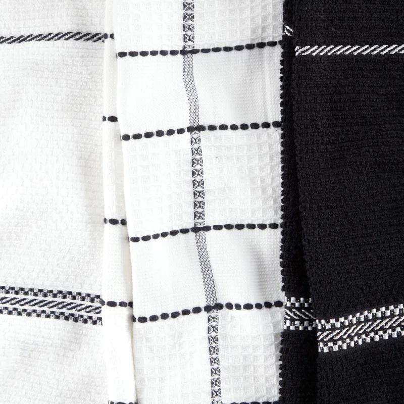Martha Stewart Martha Stewart Modern Waffle Kitchen Towel Set 6-Pack, Linen, 16"x28" (Set of 6)