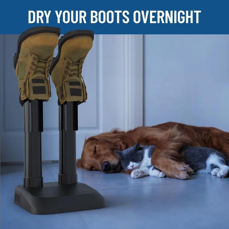 BEACHWATER POOL & SPA, LLC Convection Boot Dryer For Work Boots, Silent Boot Warmer, Energy-Efficient Shoe Dryer With Fanless Feature To Reduce Smells – Ideal For Sneakers, Cleats, And Winter Gear, Ski Boots, Gloves, & Shoes