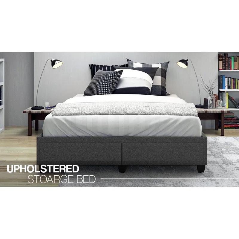 Boyd Sleep Boyd Modena Upholstered Linen Platform Storage Bed