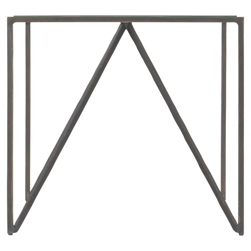 Fulton Glass Top End Table