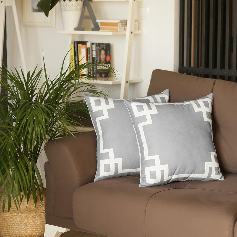Apolena Albion Geometric Reversible Pillow Cover (Set of 2)
