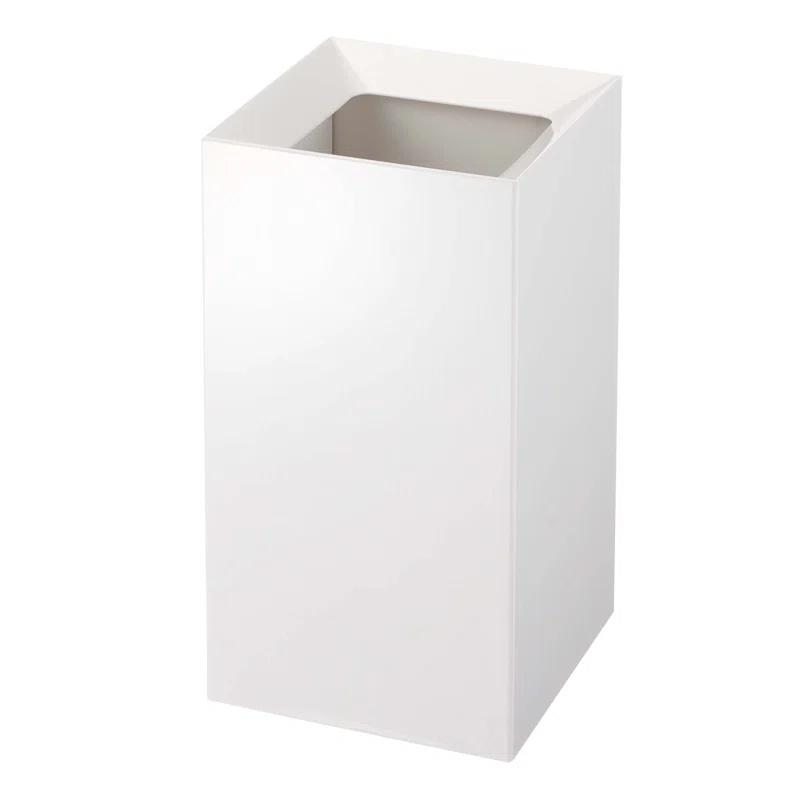 Yamazaki Home Yamazaki Home Trash Can, Modern Garbage Waste Bin Basket With Handle, 2.5 gallons, 10 liters