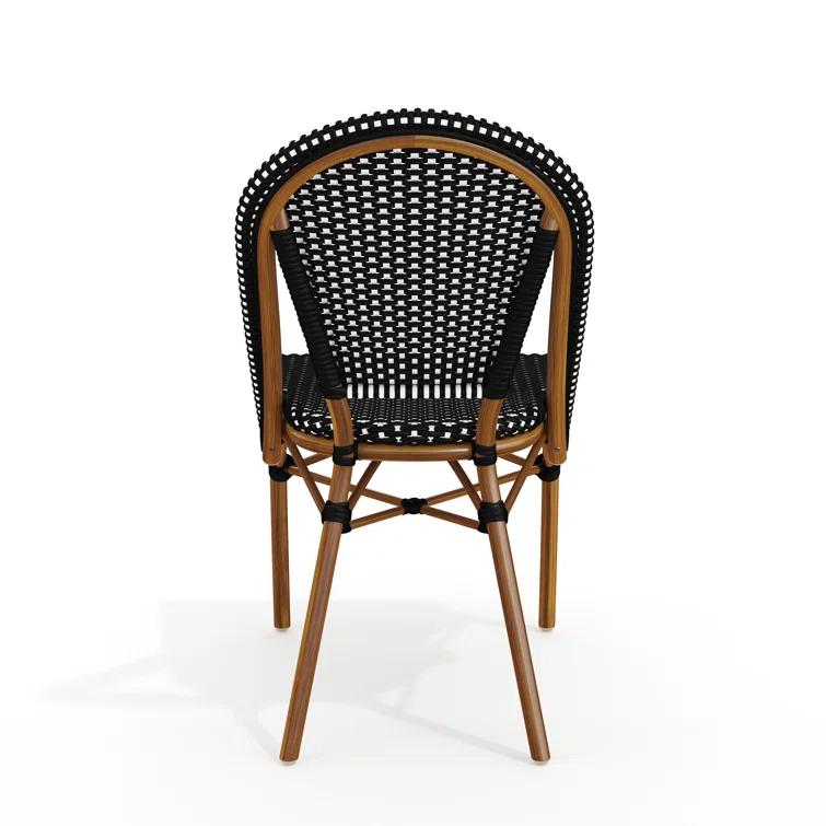 Martha Stewart Martha Stewart Lily Pond All-Weather Stackable Patio Bistro Dining Chair