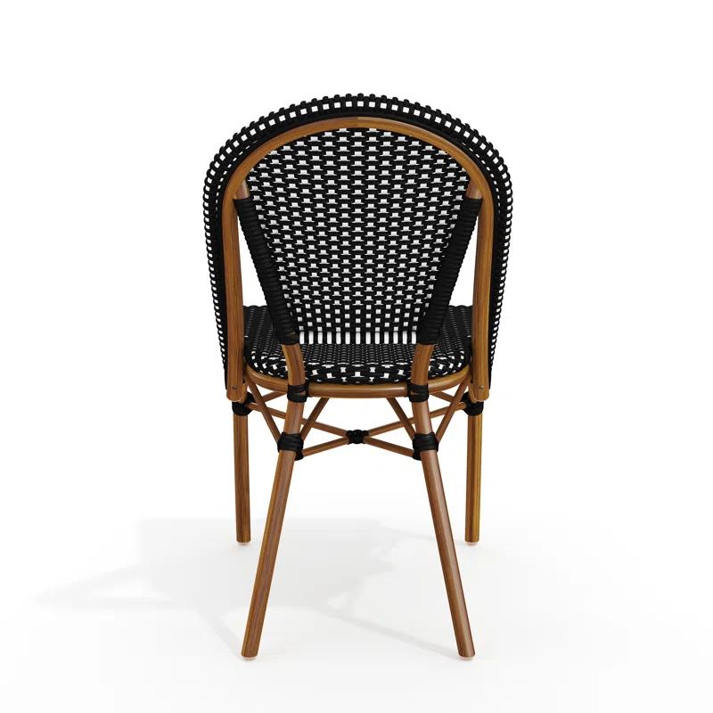 Martha Stewart Martha Stewart Lily Pond All-Weather Stackable Patio Bistro Dining Chair