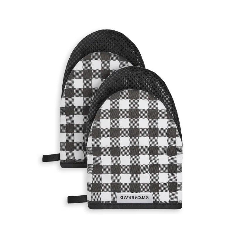 KitchenAid Gingham 2-Piece Oven Mitt (Set of 2)