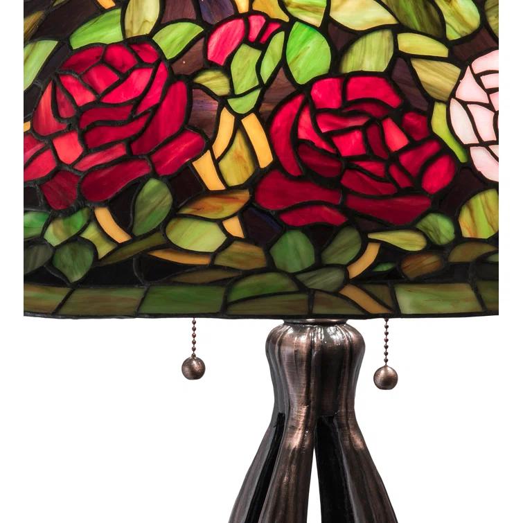 Meyda Lighting Meyda Tiffany & Stained Glass Metal Table Lamp