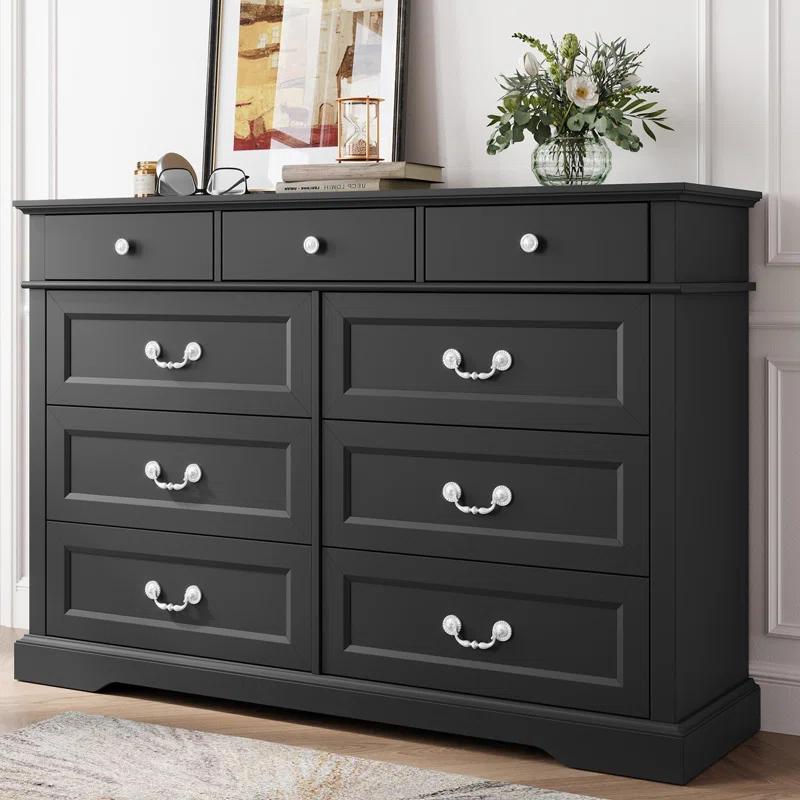 August Grove® Dugazon Wood Bedroom Dresser Farmhouse Drawer Chest
