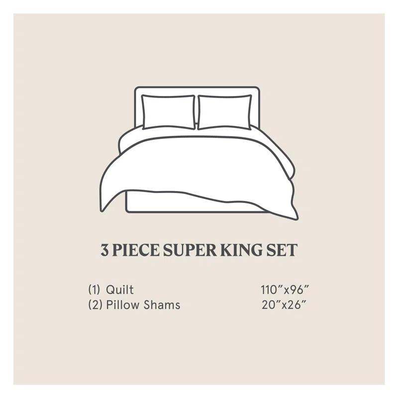 Indigo Hill by HiEnd Accents Satin Channel Silky Satin Design Solid Color Classic Modern Quilt Set