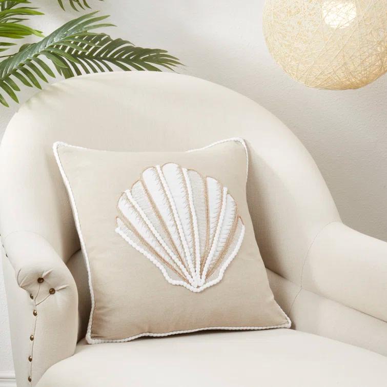 Saro Naviguer Collection Cotton Pillow Cover
