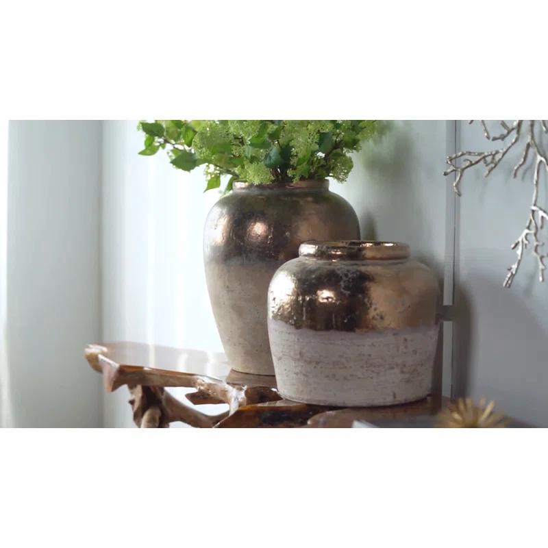 Libra 15.8'' Handmade Terracotta Table Vase