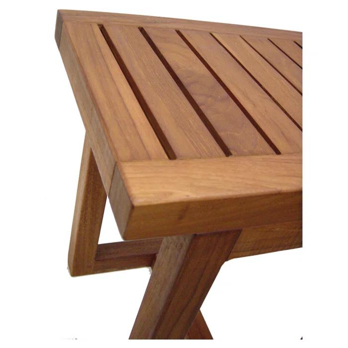 Aqua Teak Spa 17.25'' W Teak Shower Bench
