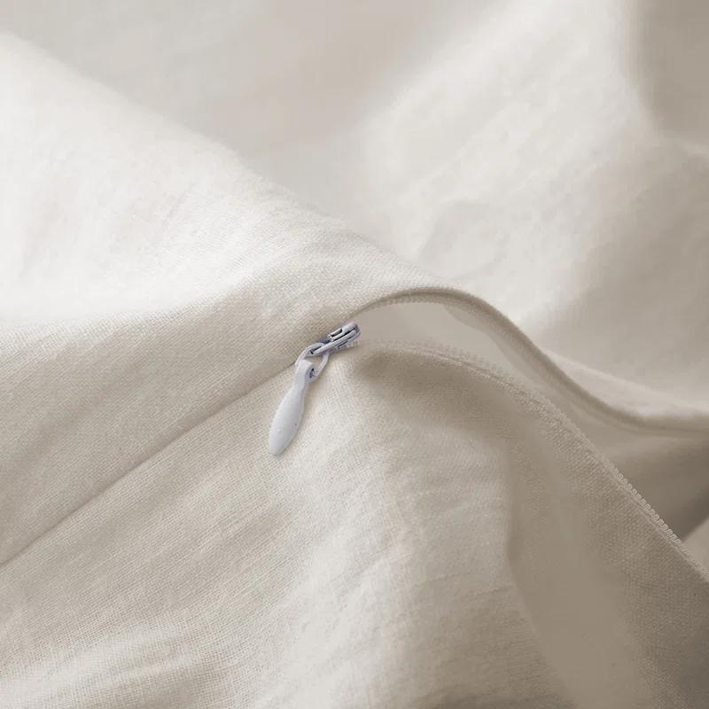 Peace Nest Linen and Cotton Duvet Cover with Pillowcase