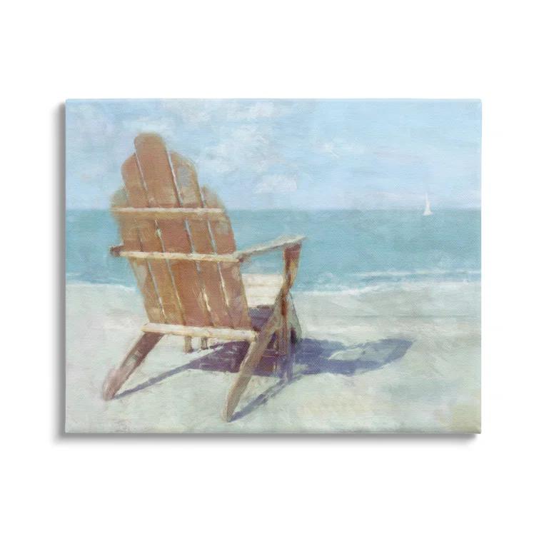 Stupell Industries " Beach Chair By Shore " by Noah Bay