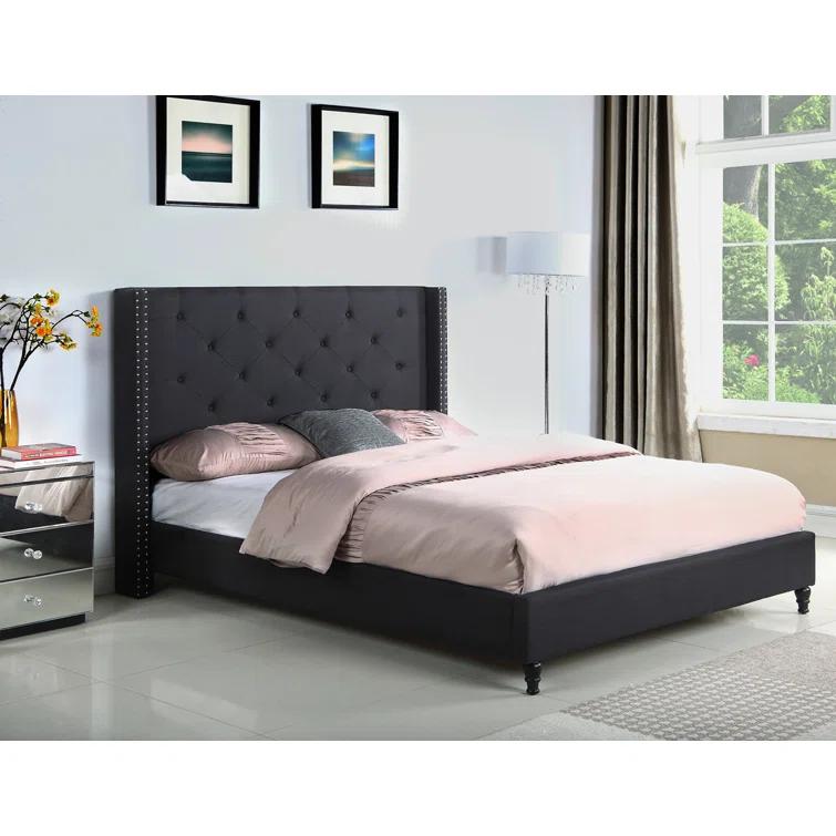 Lark Manor™ Anthelme Upholstered Wingback Bed