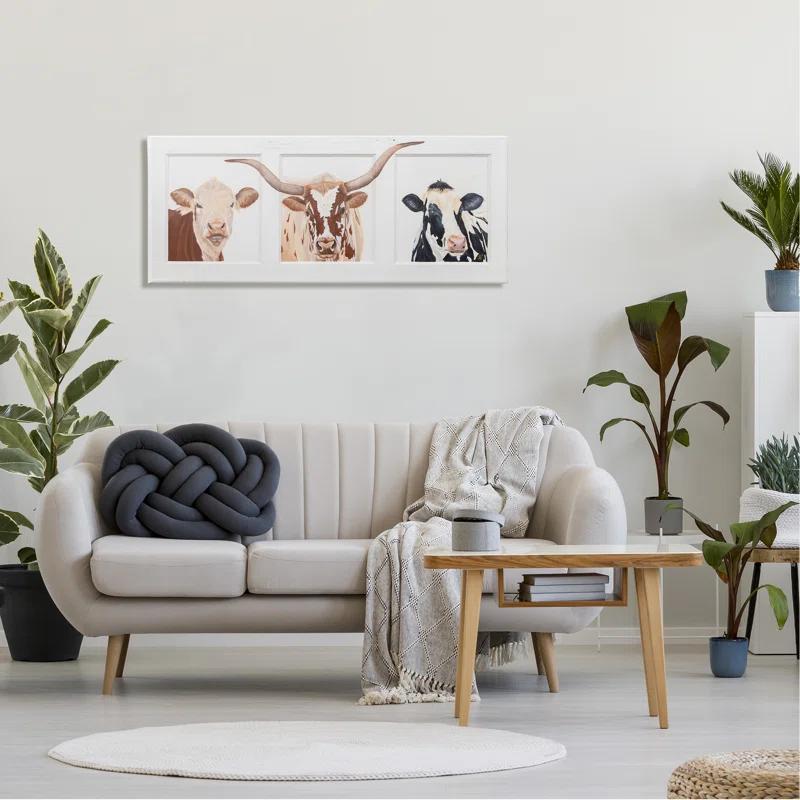 Stupell Industries " Country Rustic Cattle Portraits " by Diane Fifer