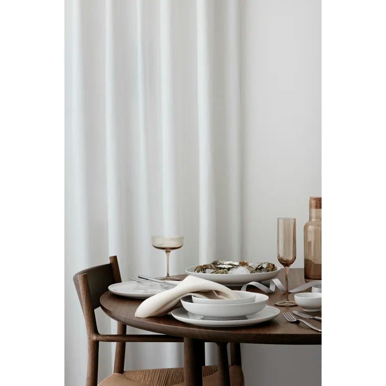 FUUM 7 oz. Crystal Flute Glassware Set (Set of 4)