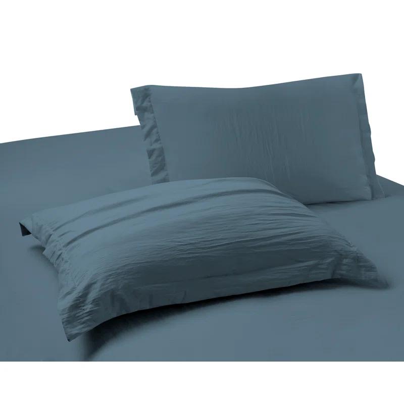 Swift Home Super Soft Crinkle Washed Microfiber Duvet Cover Set