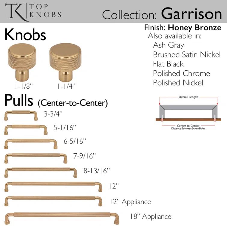 Top Knobs Garrison Bar Pull