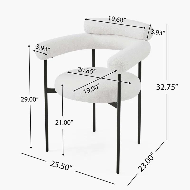 Christopher Knight Home Rylan Upholstered Armchair Dining Chairs
