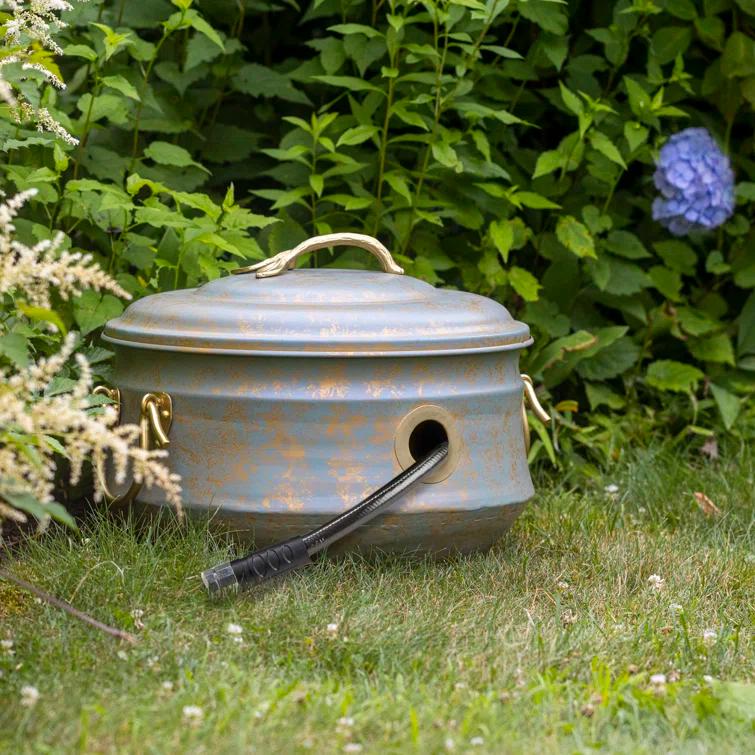 Good Directions Sedona Metal Container Hose Pot