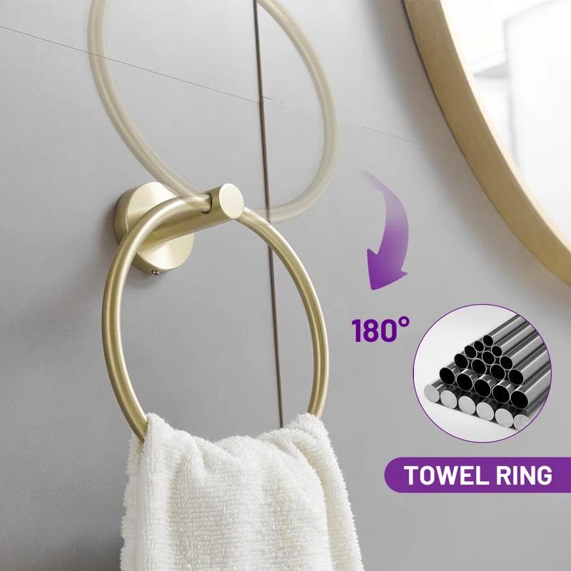 VIBRANTBATH A-91020-BG 5 - Piece Bathroom Hardware Set