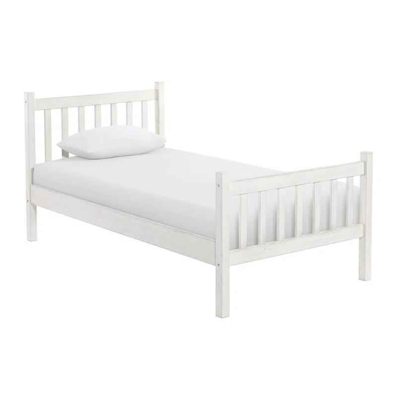Alaterre Windsor Twin Wooden Weathered Beachhouse Farmhouse Industrial Bohemian Style Bed
