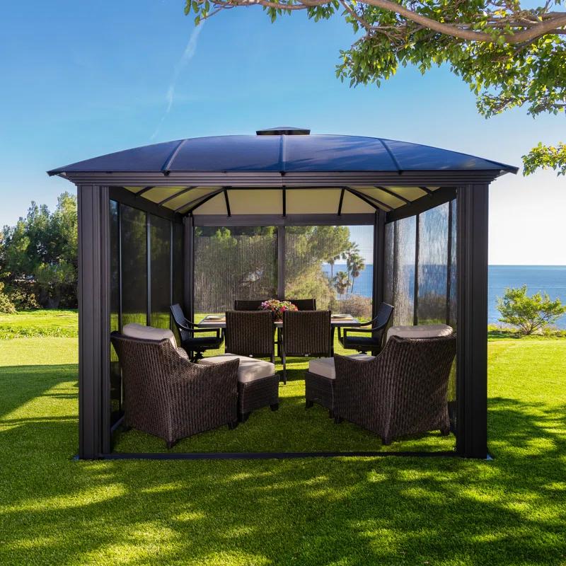 Paragon-Outdoor Siena Dome Roof Aluminum Patio Gazebo