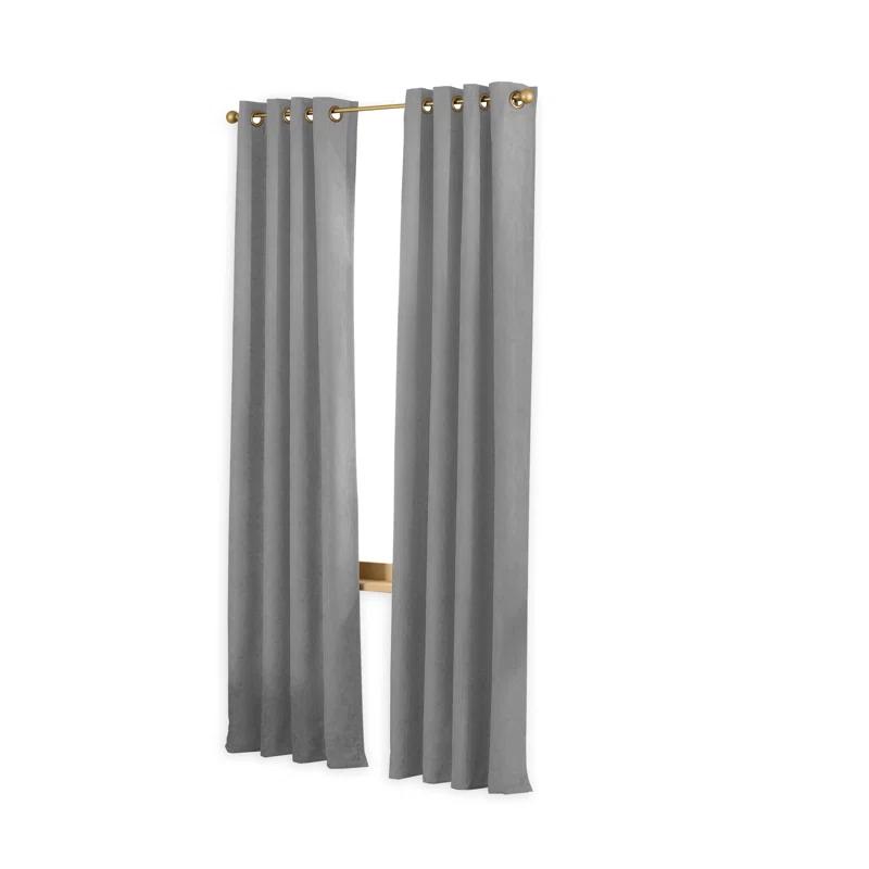 Winston Porter Curtainworks Boehme Solid Room Darkening Grommet Single Curtain Panel