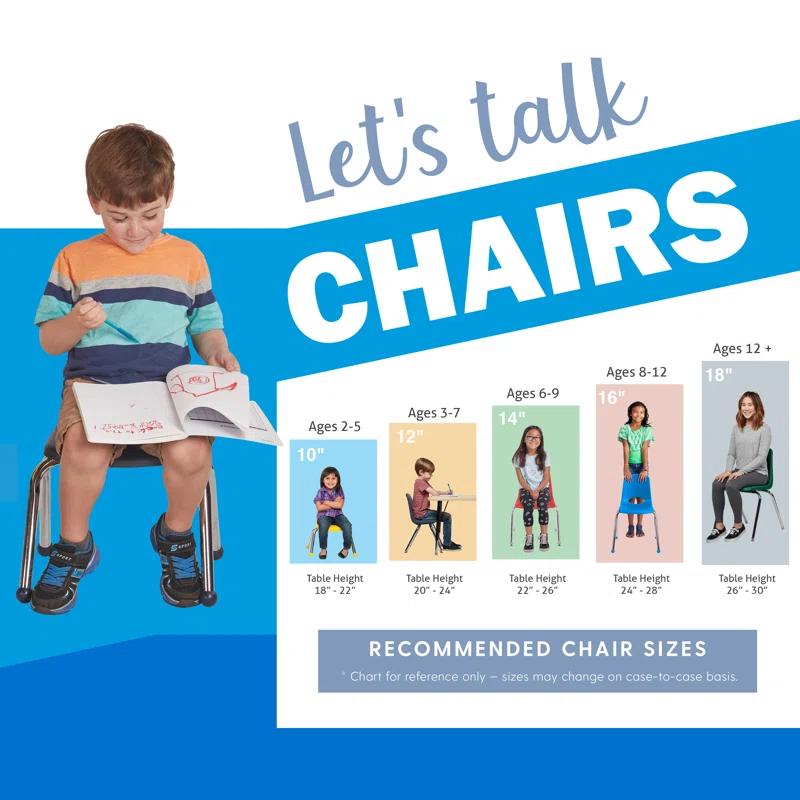 Factory Direct Partners Stacking Classroom Chair ( Set of 6 ) (Set of 6)