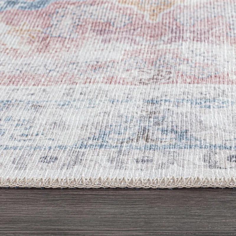 Quinn Oriental Flatweave Machine Washable Polyester Performance Rug