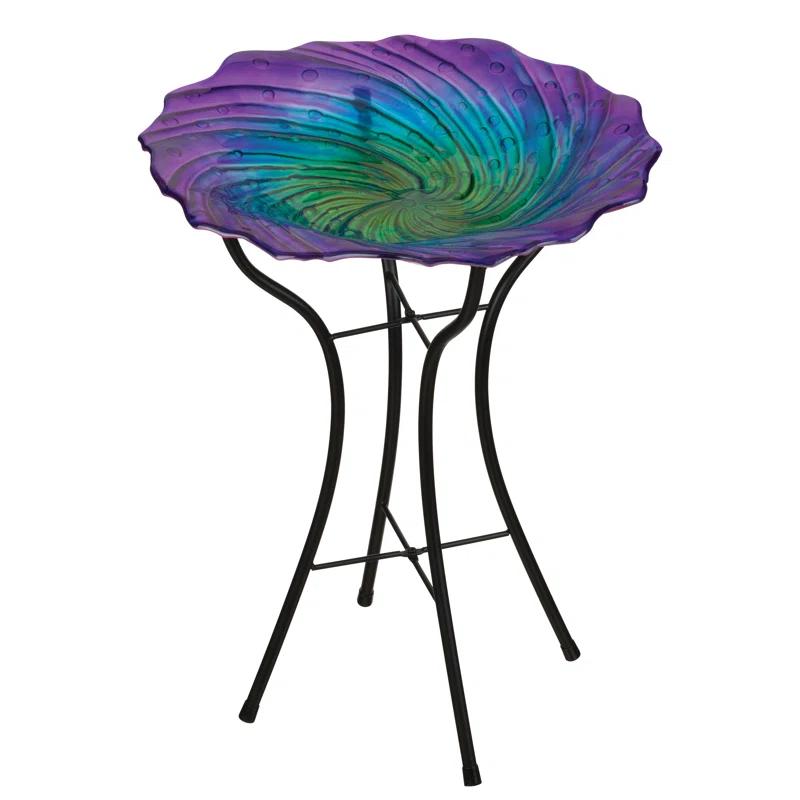 Regal Art & Gift 18" Birdbath with Stand - Ripple