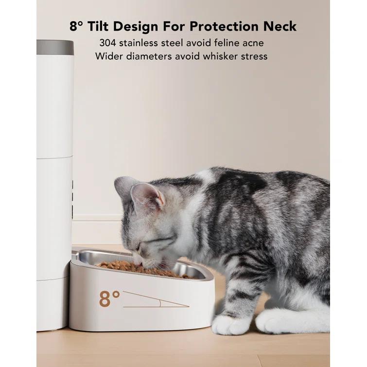 PETLIBRO Automatic Cat Feeder, Wi-Fi Automatic Cat Food Dispenser With Timer Interactive Voice Recorder, Auto Cat Feeder With 1-4 Meals Control Dry Food | Wayfair