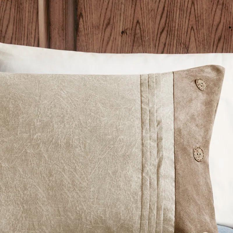 Madison Park Boone 7 Piece Faux Suede Comforter Set