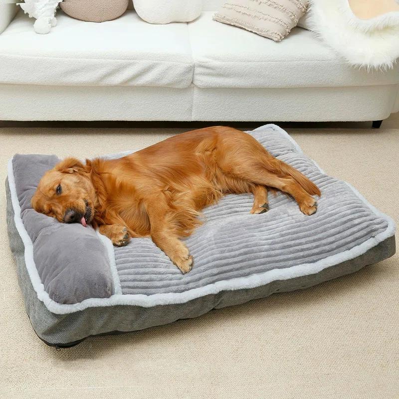 Tucker Murphy Pet™ Large Dog Bed With Pillow For Crate Kennel, Sofa Dog Bed, Super Soft Pet Bed For Medium, Jumbo, Furniture