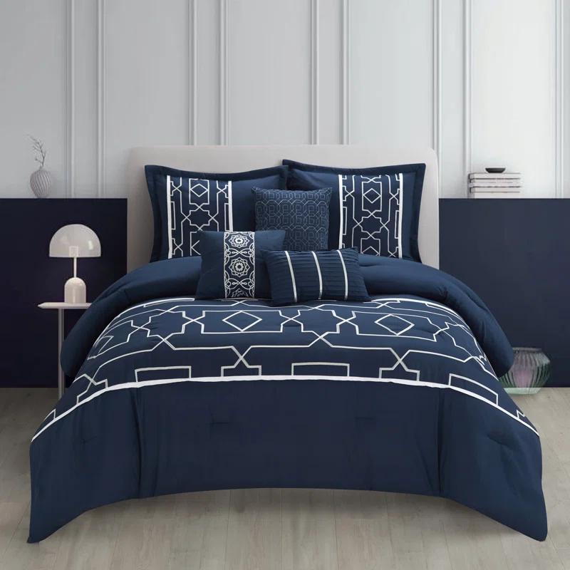 Nanshing America, Inc Tonya Microfiber 6 Piece Comforter Set