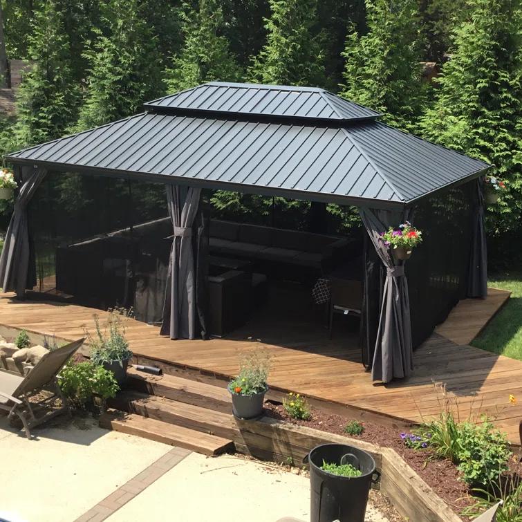 Purple Leaf Aluminum Patio Gazebo