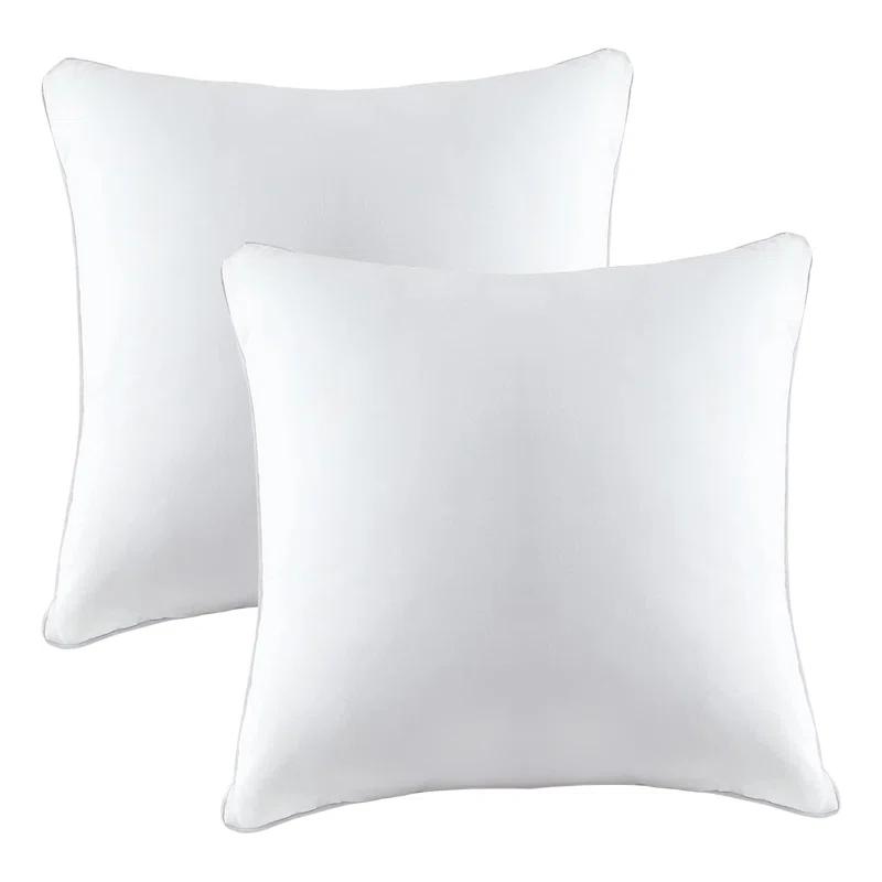 A1 Home Collections LLC Throw Pillow Insert Hypoallergenic Down Alternative Extra Filled (Set of 2)