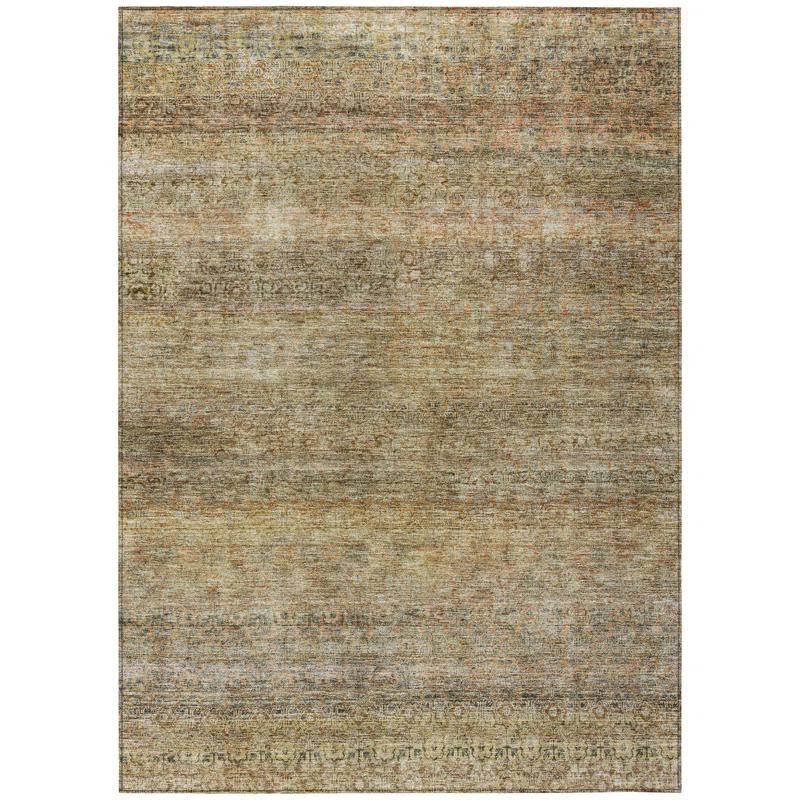 Machine Washable Indoor/Outdoor Chantille ACN1174 Wheat Rug