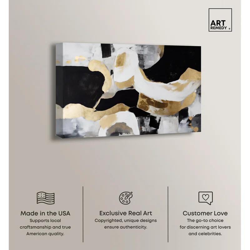 Art Remedy Intertwined CC Canvas Elegant Abstract Wall Art by Art Remedy