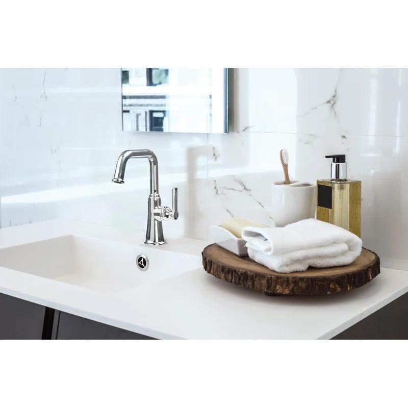 Momenti™ Single Hole Bathroom Faucet with Drain Assembly and U-Spout