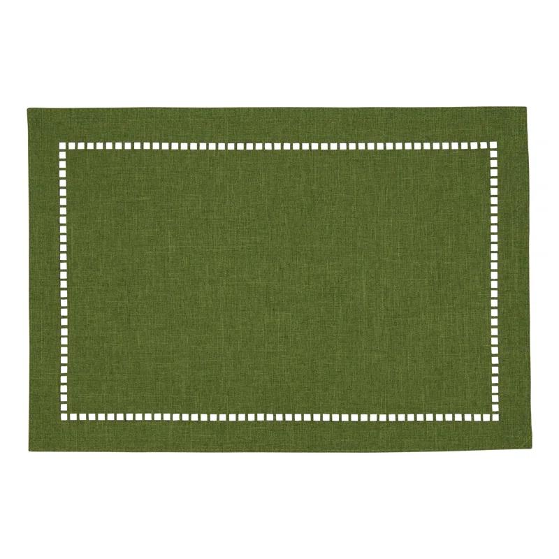 Gracie Oaks Neith Polyester No Pattern Rectangle Placemat (Set of 4)