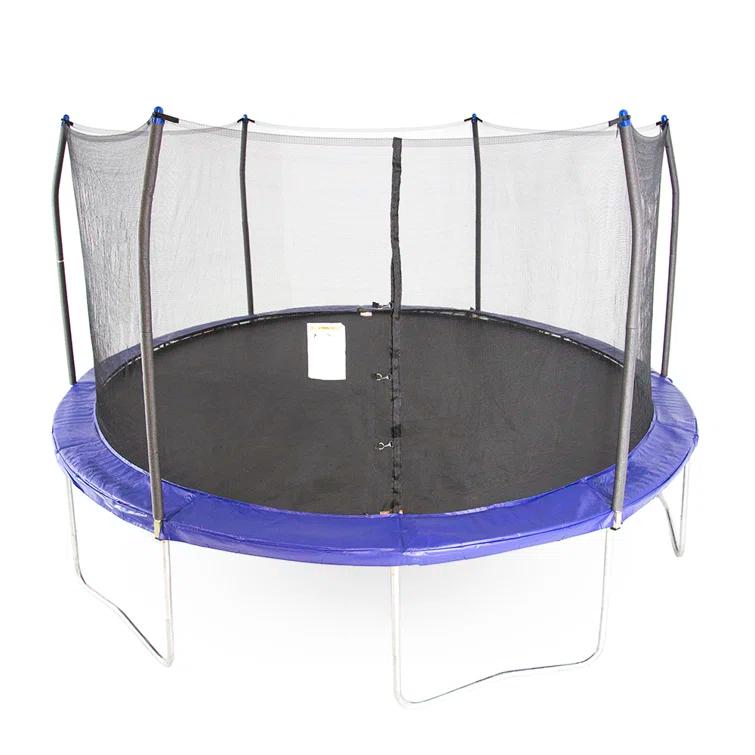 Skywalker Trampolines Skywalker Trampolines 15Ft Round Trampoline With Enclosure  Blue