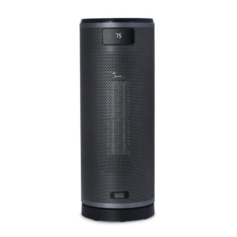 BLACK+DECKER BLACK+DECKER Ceramic Oscillating Tower Heater with Remote Control, Space Heater with Digital LED Display, Black